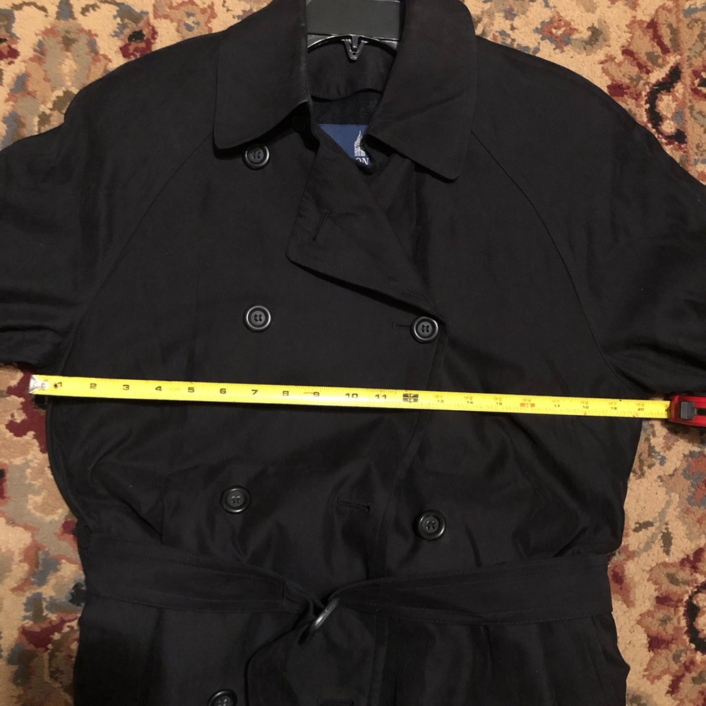 London Fog black trench coat - Picture 5 of 5